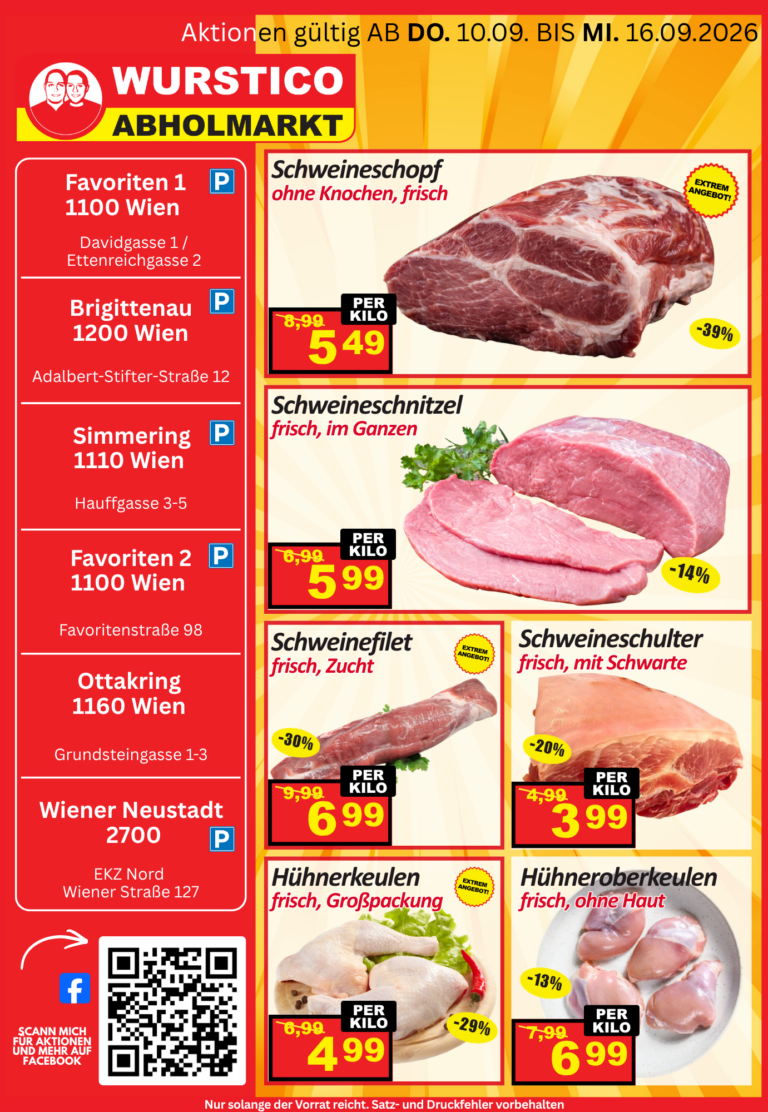 Wochenangebot Sonderaktion -1 – 10.09. – 16.09.2026