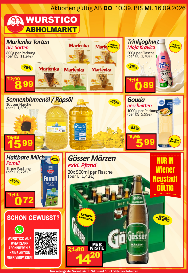 Wochenangebot Sonderaktion -3 – 10.09. – 16.09.2026