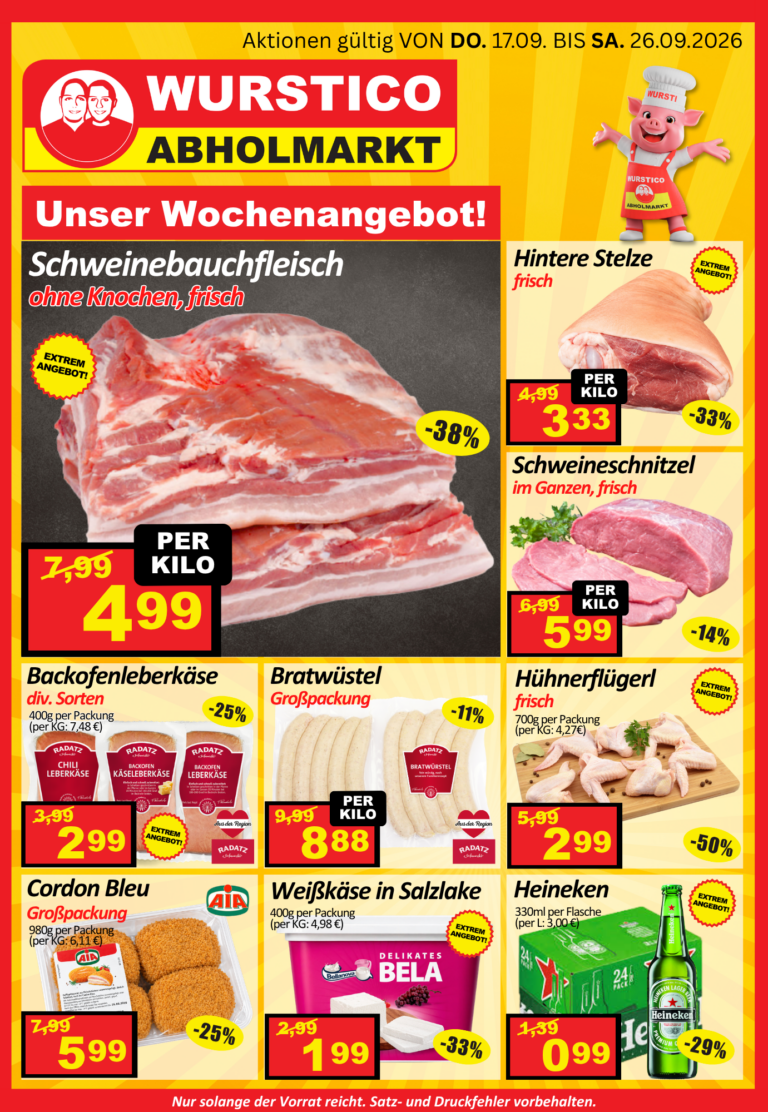 Wochenangebot – 1 – 1 17.09.-26.09.2026